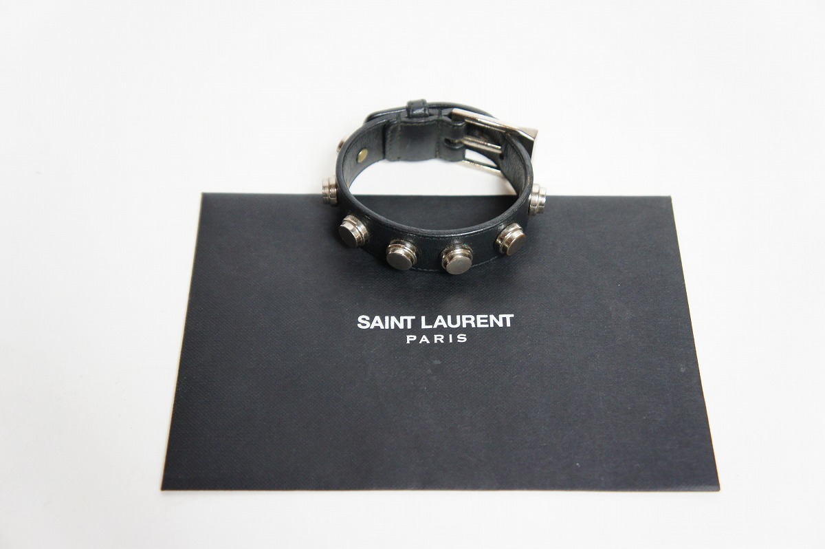 国内正規 13SS SAINT LAURENT PARISサンローラン スタッズ ナロー