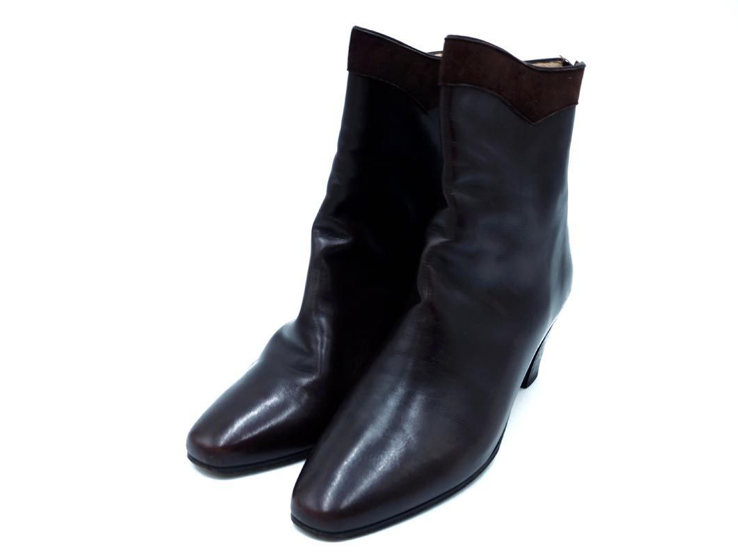 TANINO CRISCI タニノクリスチー レザー バックファスナー ショート 