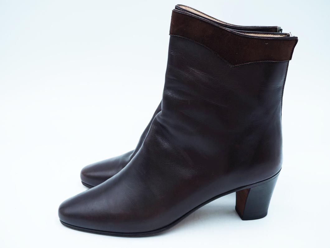 TANINO CRISCI タニノクリスチー レザー バックファスナー ショート 