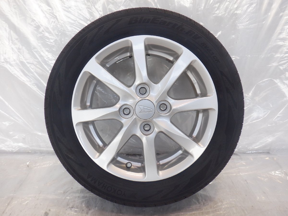 ☆1本のみ☆22年製 山あり☆LA600S タント☆ 4H 100 4.5J +45 14インチ ダイハツ純正 アルミホイール タイヤ 155/65R14 YOKOHAMA 1本