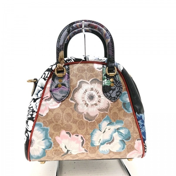 コーチ COACH ハンドバッグ 78458 カフェ ファセット レザー×PVC(塩化