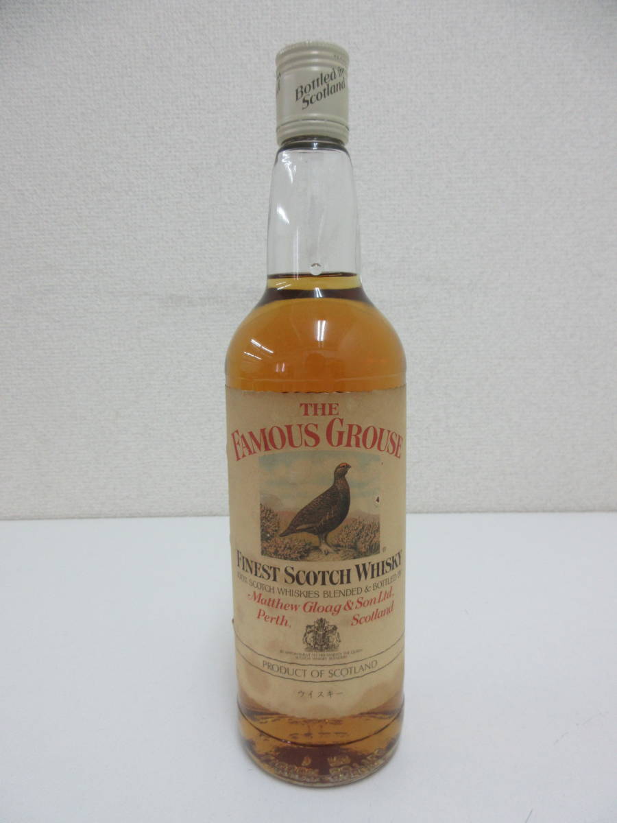 フェイマスグラウス ウイスキー 古酒 750ml 43度 未開栓 1円～ 【未開栓】 古酒 THE FAMOUS GROUSE フェイマスグラウス ファイ