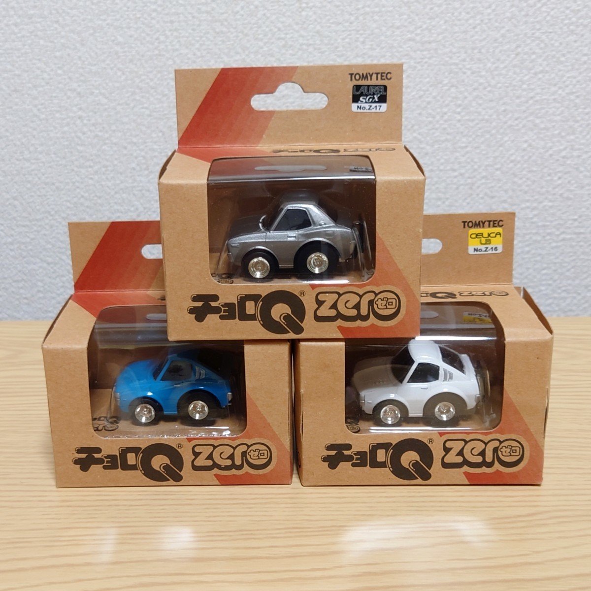 チョロQ ZERO 日産 ローレル 2000SGX 銀 / トヨタ セリカ LB 2000GT 青