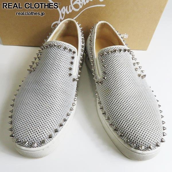 Christian Louboutin/クリスチャンルブタン PIK BOAT/ピックボート スパイクスタッズ スリッポンシューズ 39.5 /080