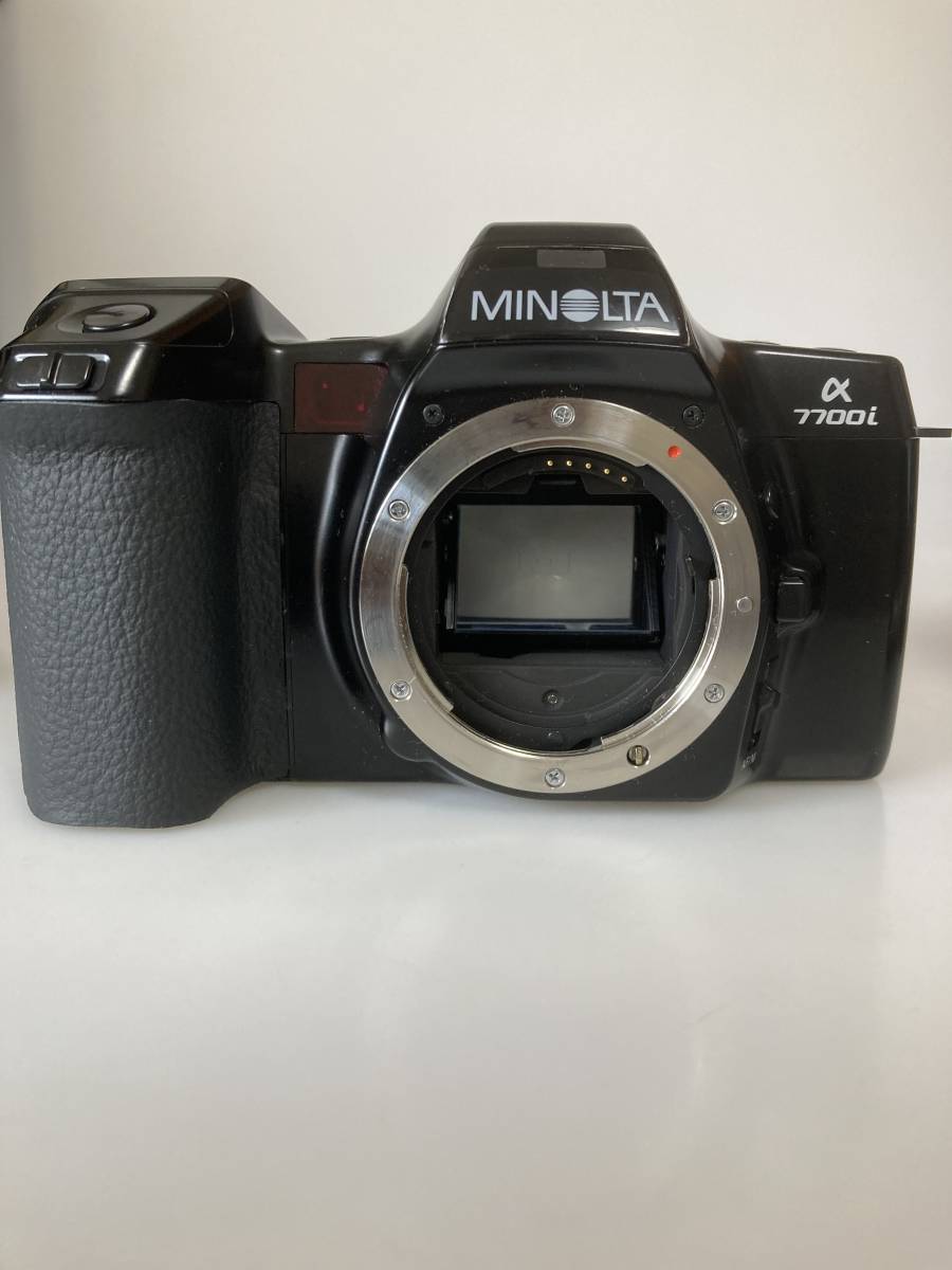 キレイな完動品、高性能MINOLTAα7700i、レンズ2本、専用ストロボ