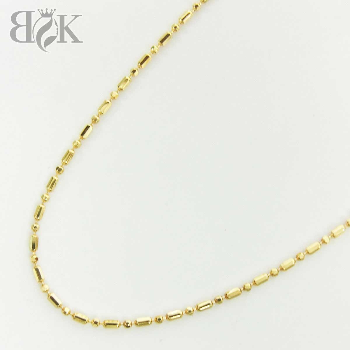 美品 K18 切子 ネックレス 8.3g 18金 ゴールド ビンテージ K18 