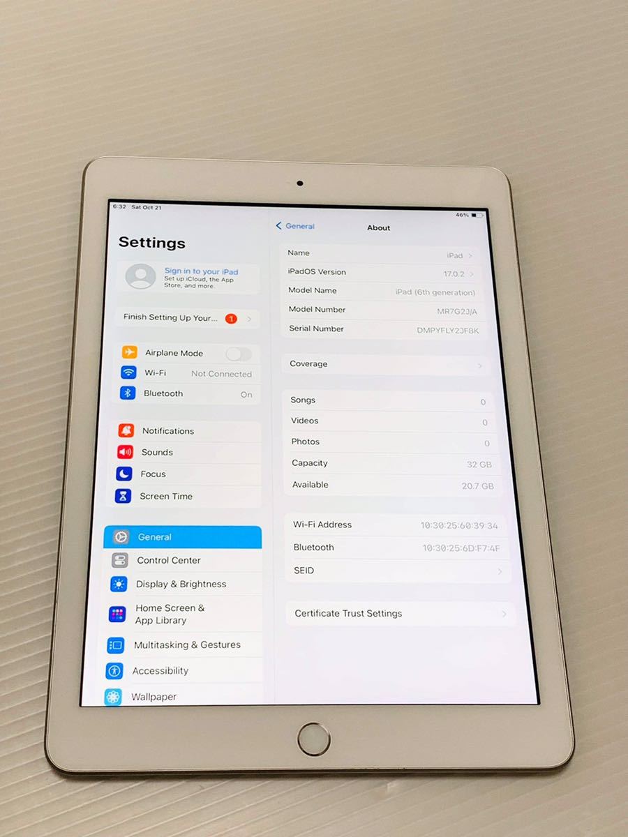 Apple / アップル 下りる iPad 第6世代 動作確認済