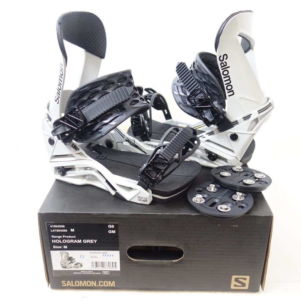 中古 21/22 SALOMON HOLOGRAM Mサイズ スノーボードビンディング