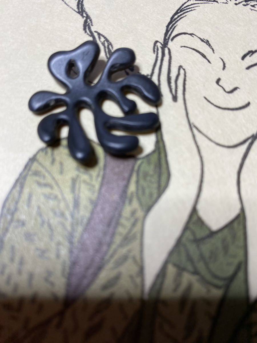 ヨーガンレール 水牛角 ピアスパーツ＋シルバーピアスフック ヨーガン