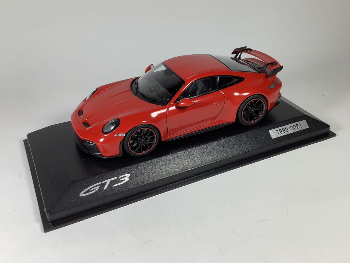 ミニチャンプス 1/43 ポルシェ 911 (992)GT3 2021 レッド PORSCHE 911 GT3