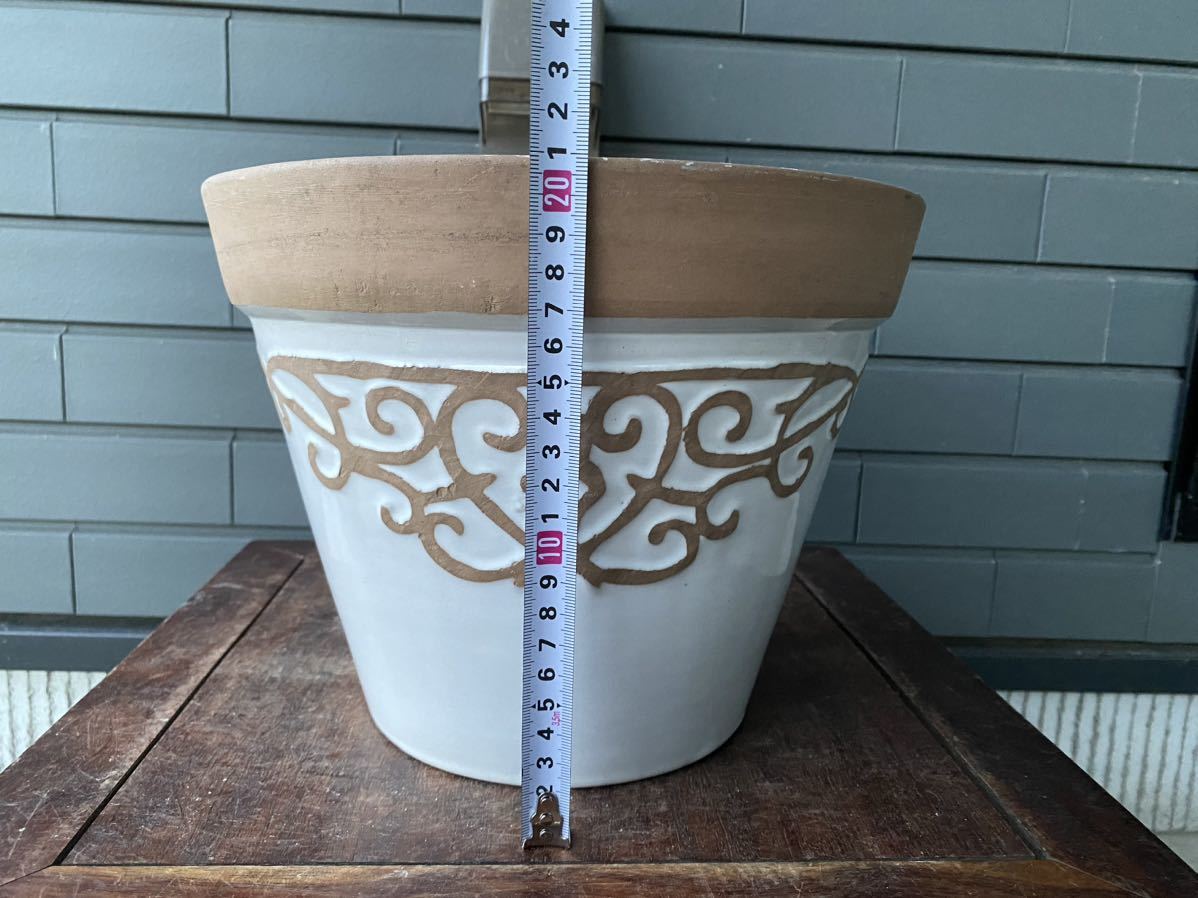 テラコッタ鉢 レア DEROMA ヴァソコノ 素焼き鉢 11号 テラコッタor