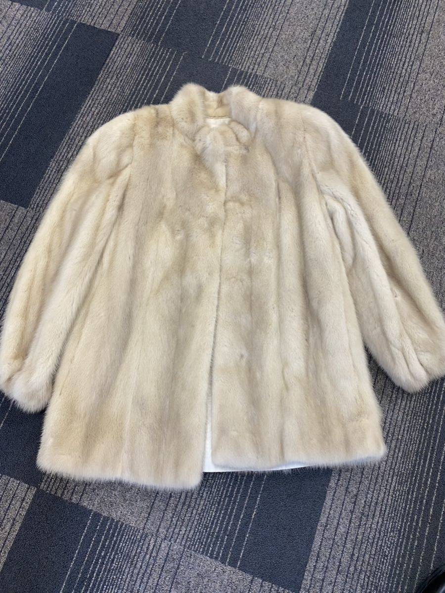 EMBA エンバ 毛皮 ハーフコート ミンク ボリュームスリーブ ブラウン EMBA エンバ ミンク 毛皮 ハーフ コート ブラウン レディース ネーム