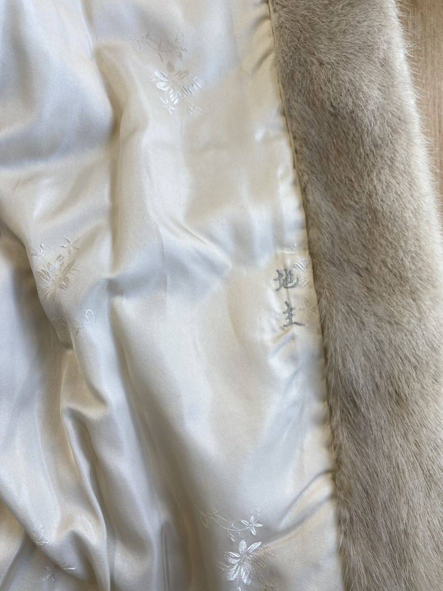 EMBA エンバ ミンク 毛皮 ハーフ コート ブラウン レディース ネーム