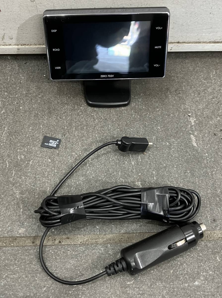 コムテック GPSレーダー探知機【 ZERO 702V 】3.2型TFT液晶 3インターフェイス操作 本体スイッチ SDカード付 