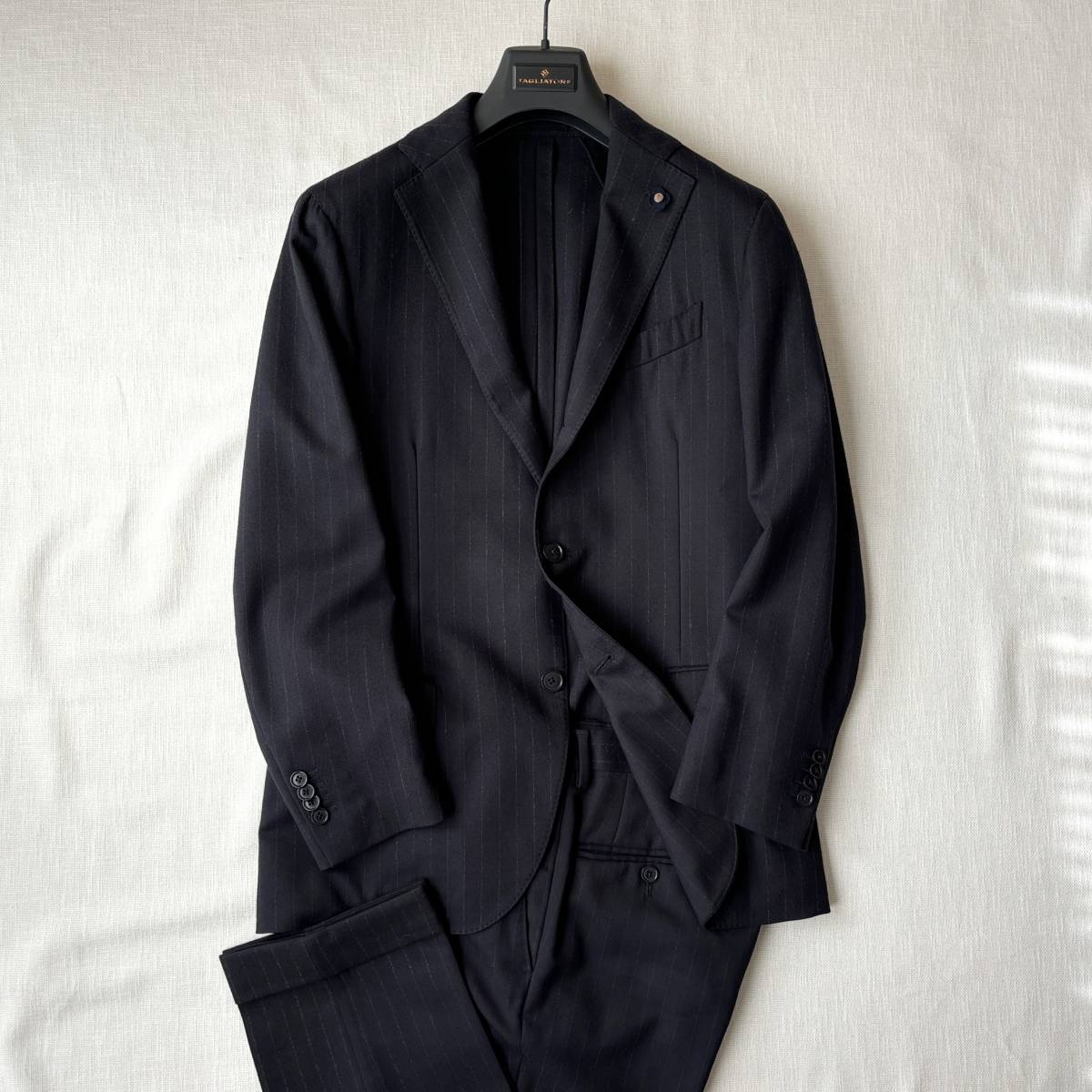 □1円〜 ＜美品!!＞□LARDINI ラルディーニ ストライプ スーツ