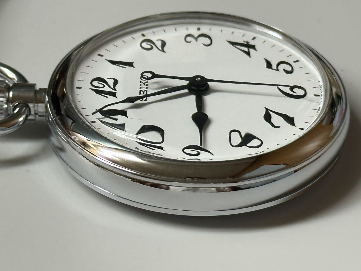 1円〜☆懐中時計 SEIKO セイコー 7C11-0010 クォーツ 動作品