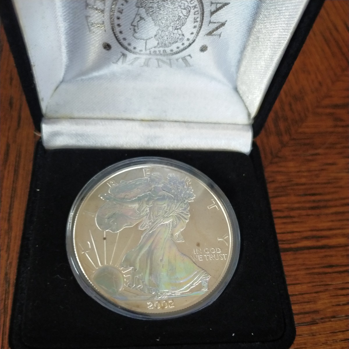 アメリカ 2002年1$銀貨 ホログラムイーグル 1ドル シルバーイーグル