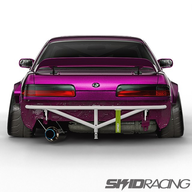 S13 ジャッキアップバー 180sx 純正バンパー対応 リア 白 フロント