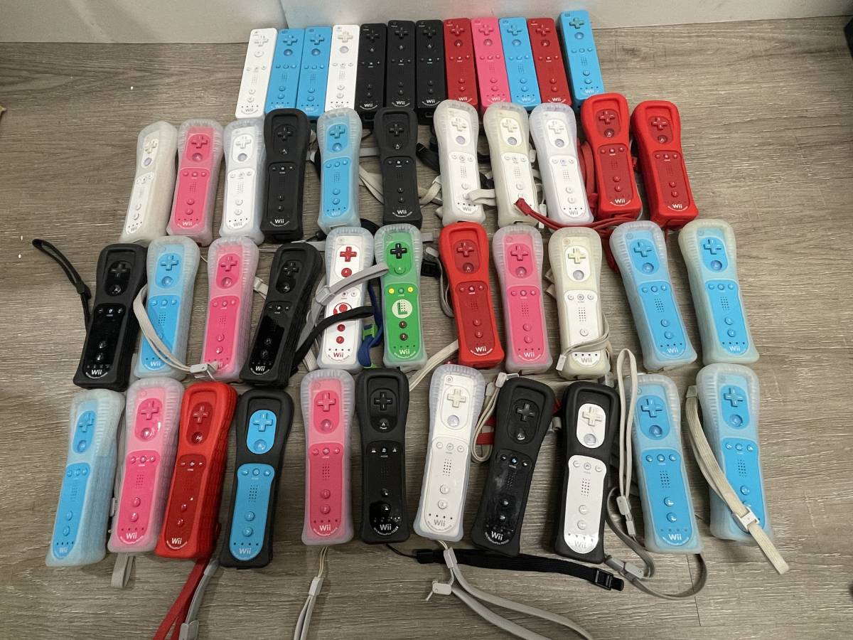 高品質，人気SALE Wii Wiiリモコンプラス 45個 まとめ売り 未チェック ジャンク 大量 セット ピノキオ ルイージ アオ アカ ピンク シロ クロ Nintendo(アクセサリ、周辺機器)｜売買されたオークション情報、yahooの アクセサリ、周辺機器