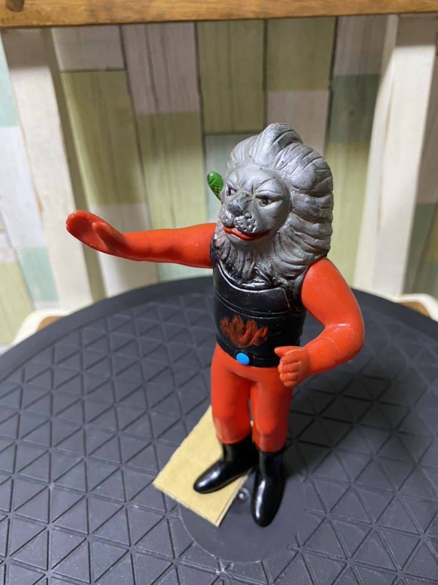 無版権 怪傑ライオン丸 ソフビ フィギュア 当時物 パチソフビ 獅子丸