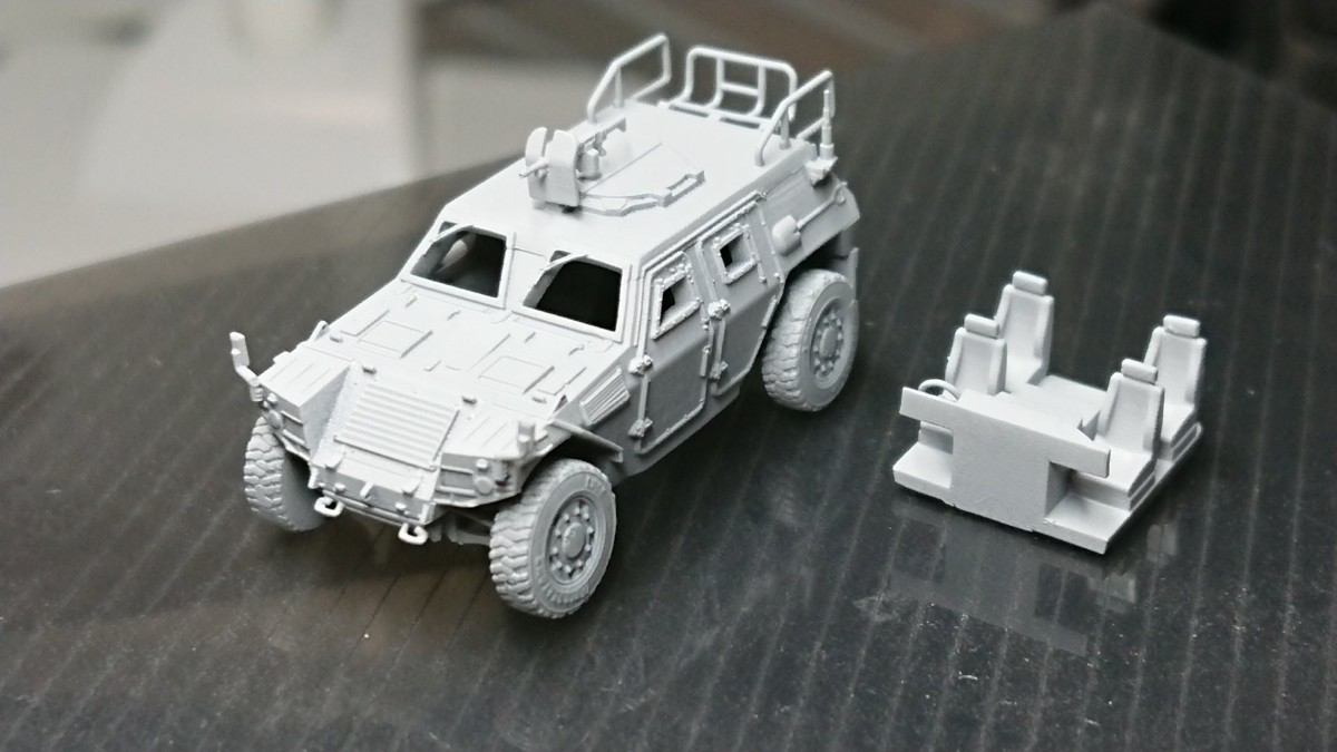 1/144 ゼウスモデル 96式装輪装甲車 軽装甲機動車 THARDミサイル 自衛隊防災訓練現場 レジンキット