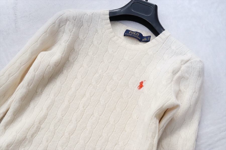 POLO RALPH LAUREN ラルフローレン 女性用 ケーブルニット ウール 
