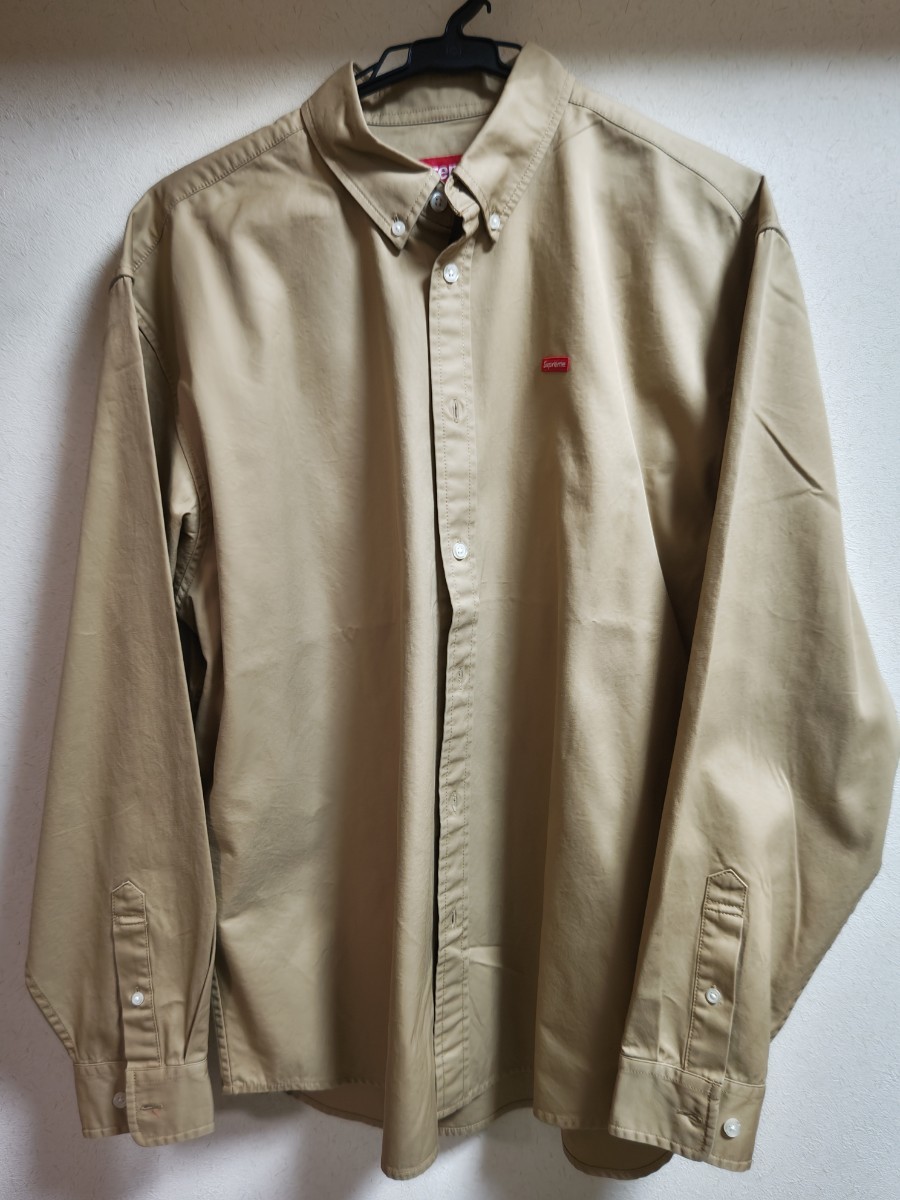 新品未使用 Supreme Small Box Shirt Tan М シュプリーム スモール ボックス シャツ タン