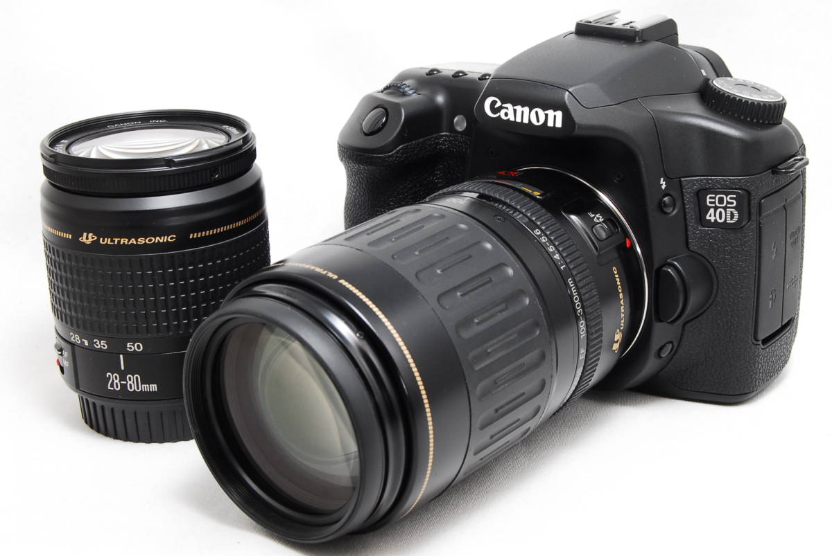 ★美品☆ Canon キヤノン EOS 40D 純正Wレンズセット★付属品多数・初心者入門♪