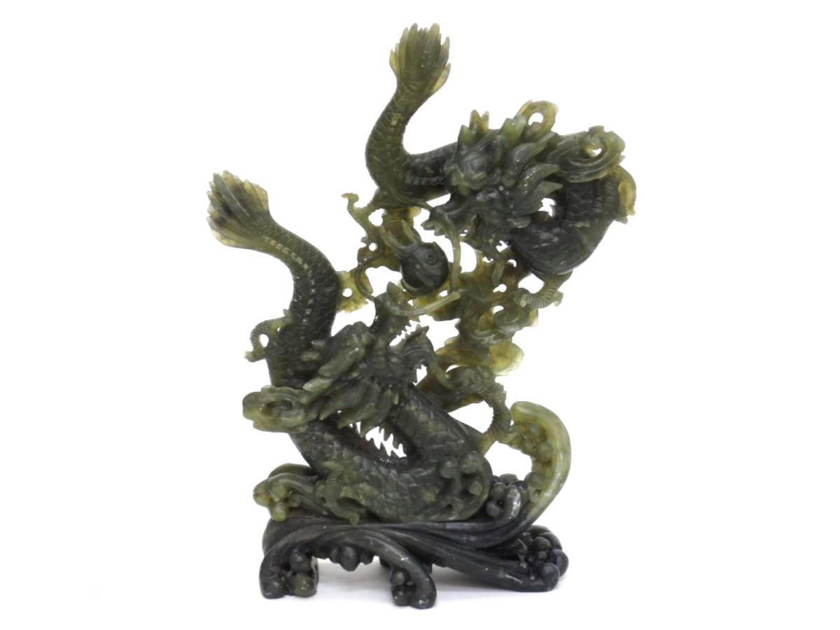 10-177】 龍 彫刻 置物 ドラゴン オブジェ 龍 置物 彫刻 香炉 香道具 銅製