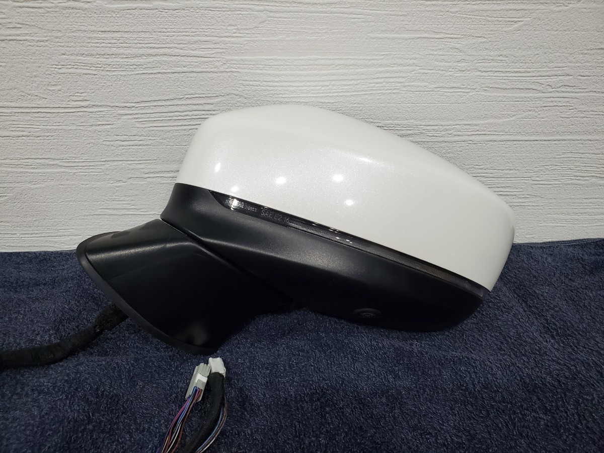 (良品)CX-5 左 ドアミラー　動作OK　BSM付き　KF系　3DA-KF2P 