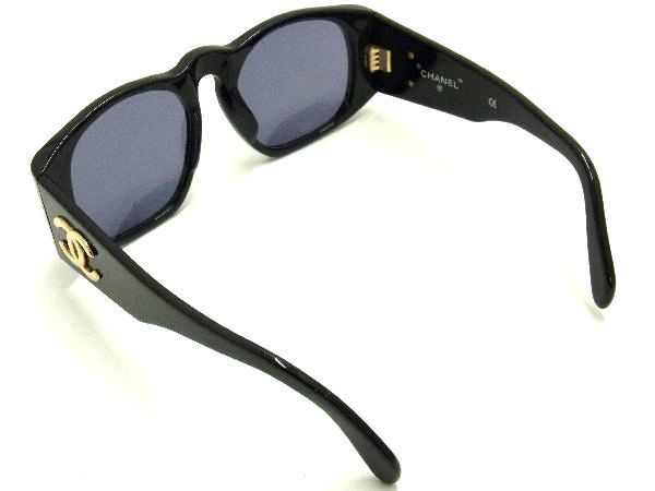 格安，送料無料 1円 ■美品■ CHANEL シャネル 01451 94305 ココマーク サングラス メガネ 眼鏡 レディース ブラック系 AQ9299