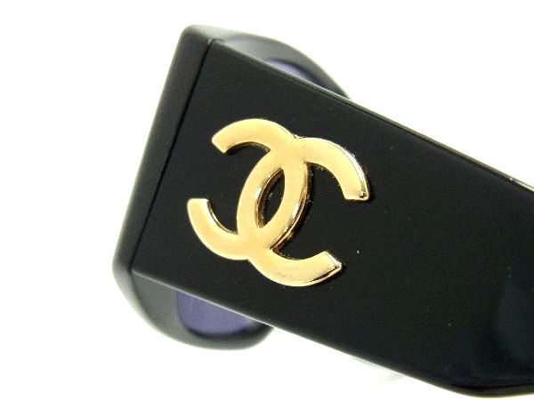 格安，送料無料 1円 ■美品■ CHANEL シャネル 01451 94305 ココマーク サングラス メガネ 眼鏡 レディース ブラック系 AQ9299