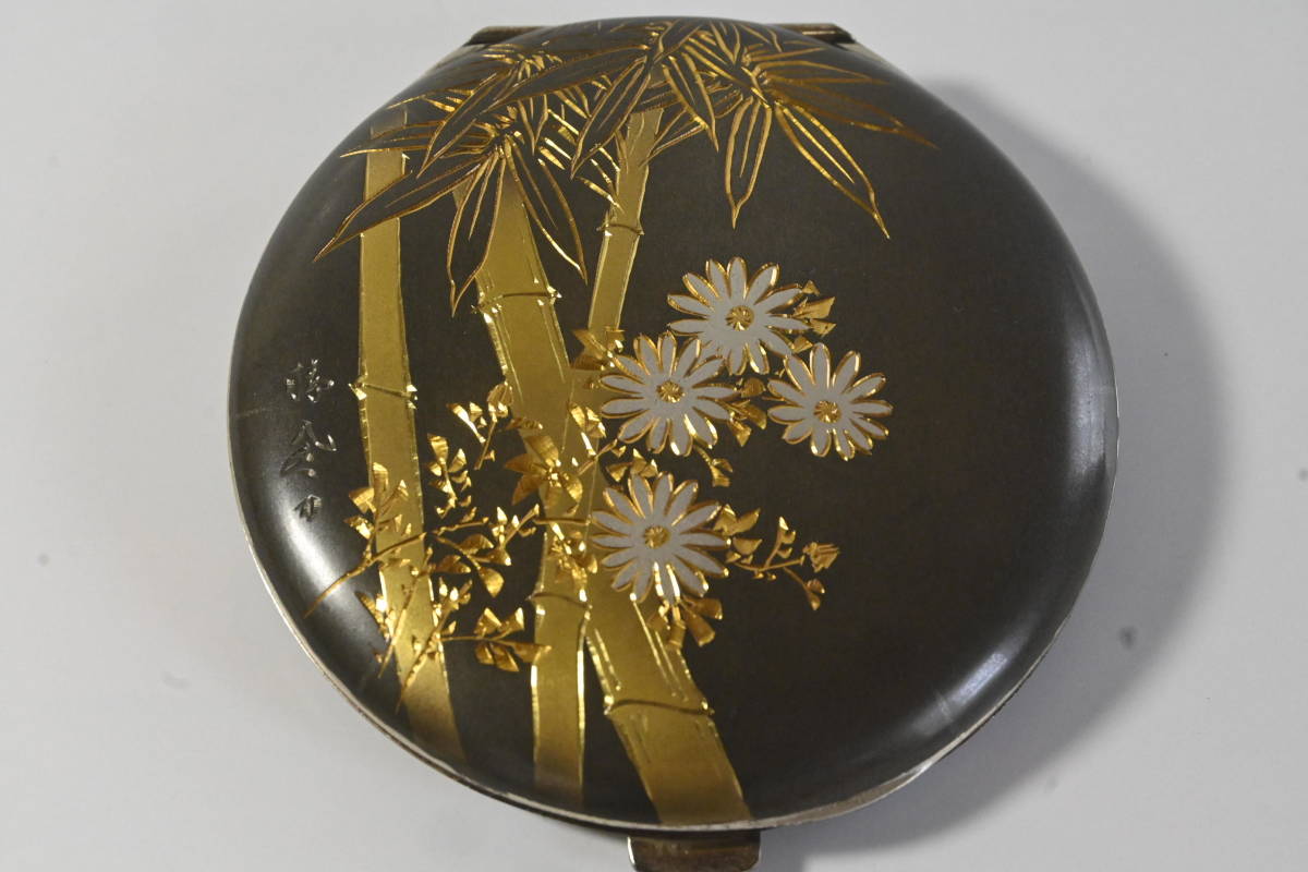 専用 桂光春在銘 銀金工タバコ入金具 7g 東Y7-0108☆2F