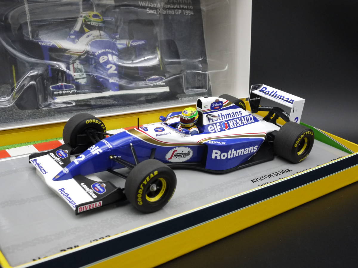 1:18 Minichamps ウィリアムズ FW16 ラストレース A.セナ #2