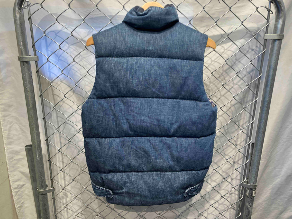 REMI RELIEF Denim down vest コンチョボタン S レミレリーフ 店舗受取
