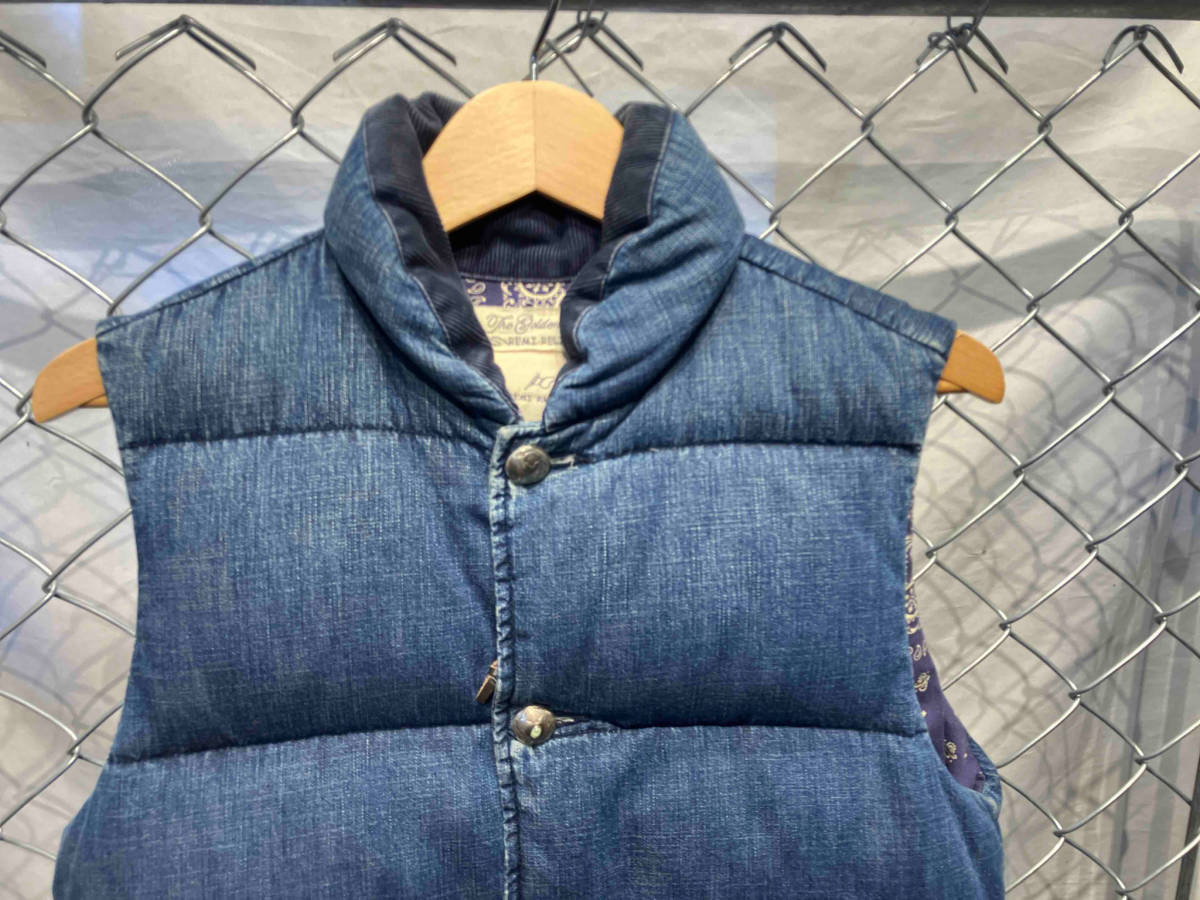 REMI RELIEF Denim down vest コンチョボタン S レミレリーフ 店舗受取
