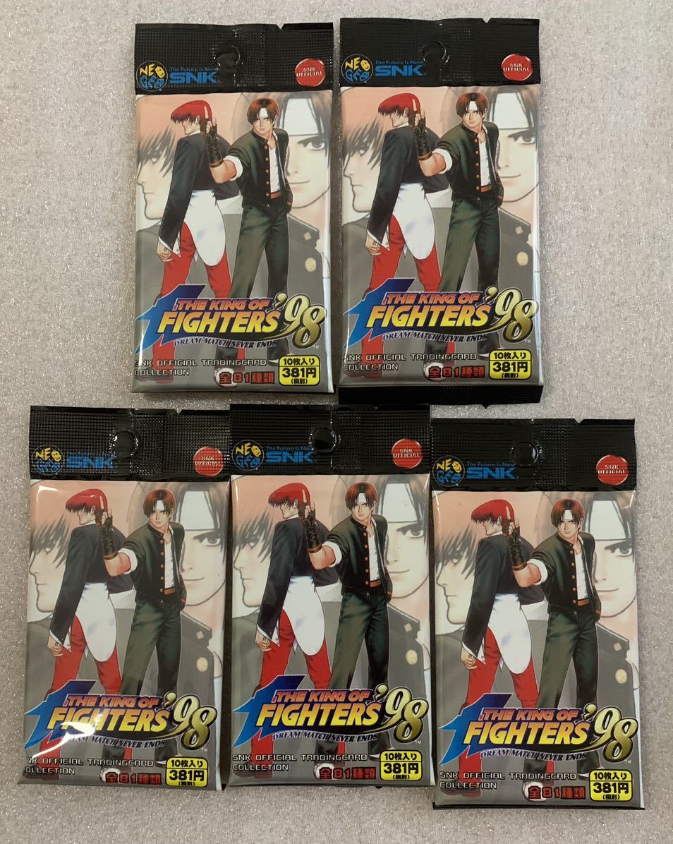 超レア(未使用/新品) ザキングオブファイターズ98 The King of Fighters 98 SNK 5パック カード まとめ売り