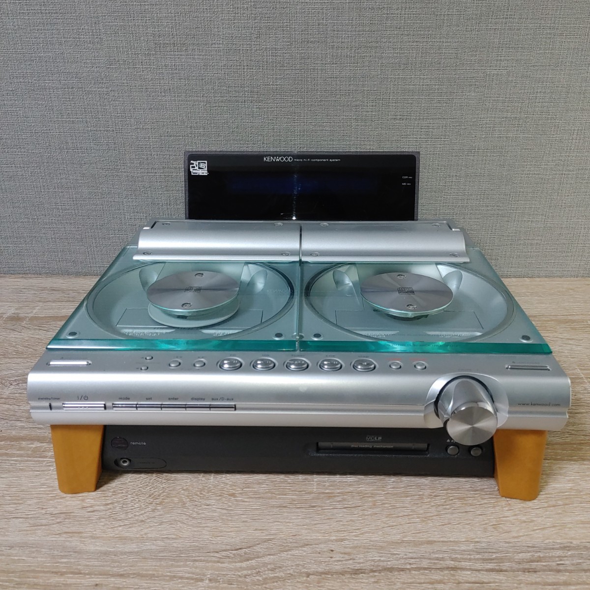 KENWOOD ケンウッドコンポ CD MDプレーヤー RMD- SJ9CDR ジャンク KENWOOD ケンウッド CD システムコンポ マイクロハイファイ CD・MD・ラジオパーソナルステレオシステム