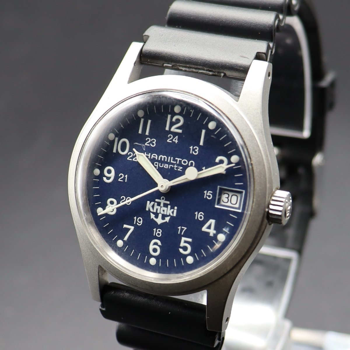 電池新品 HAMILTON KHAKI ハミルトン カーキ 9797 クォーツ イカリ
