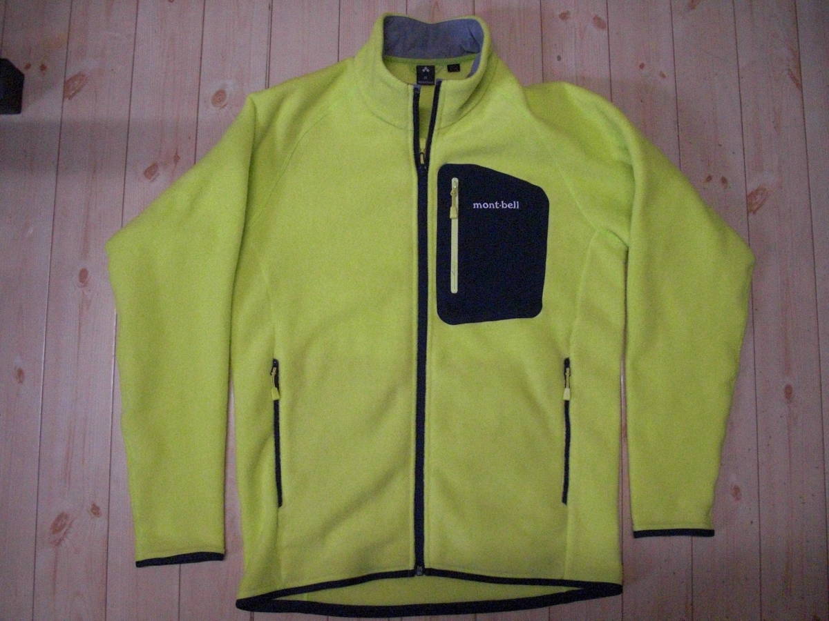 モンベル　クリマプラス100ジャケット　サイズM ネオンイエロー　1106591
