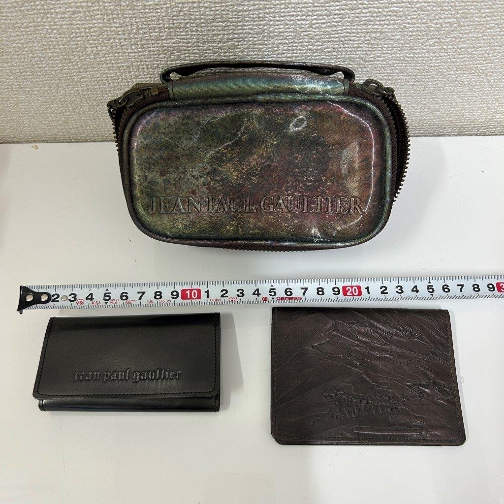 1円 3点セット JEAN PAUL GAULTIER ジャン ポール ゴルチエ ポーチ