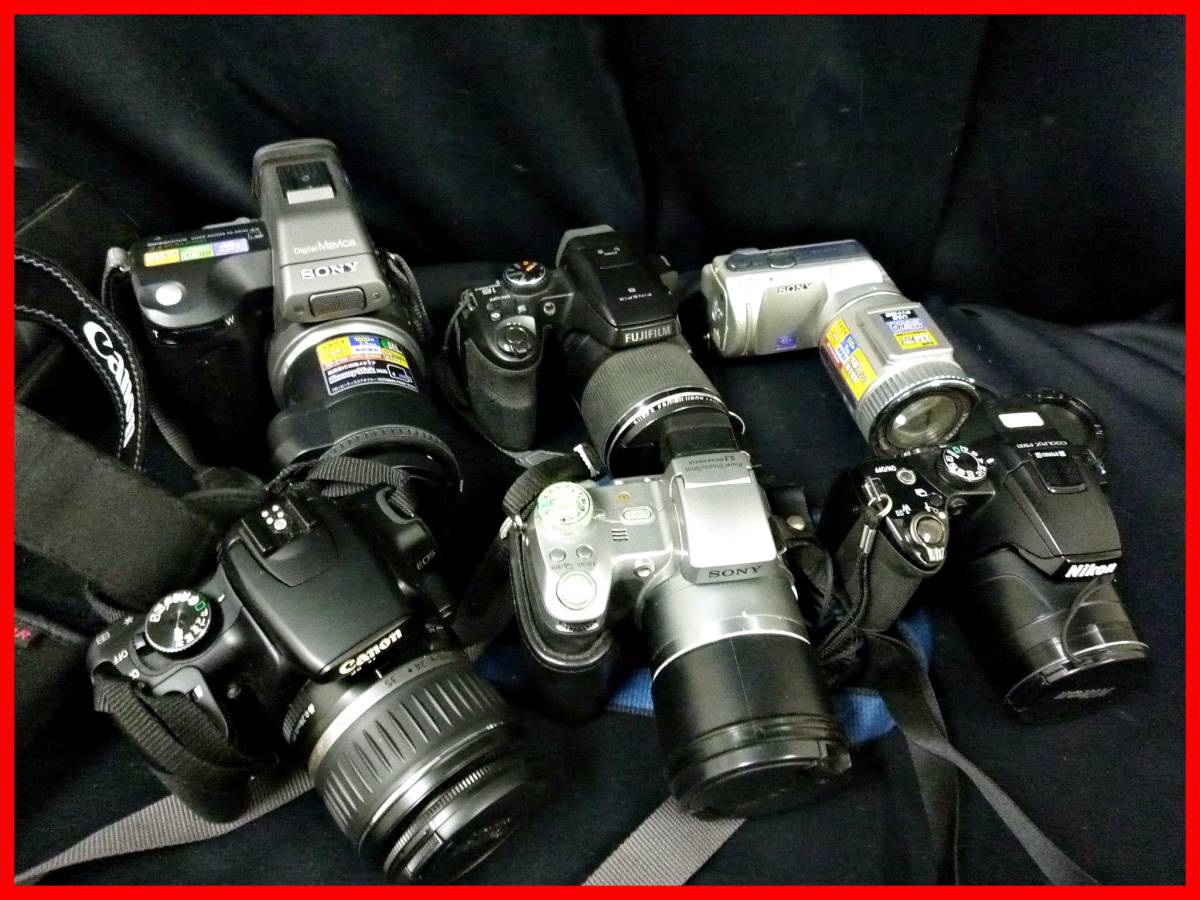 デジタルカメラセット（Canon, Sony, Nikon, Fujifilm） ☆まとめ☆デジタルカメラ6台セット☆SONY/Nikon/Canon/FUJIFILM