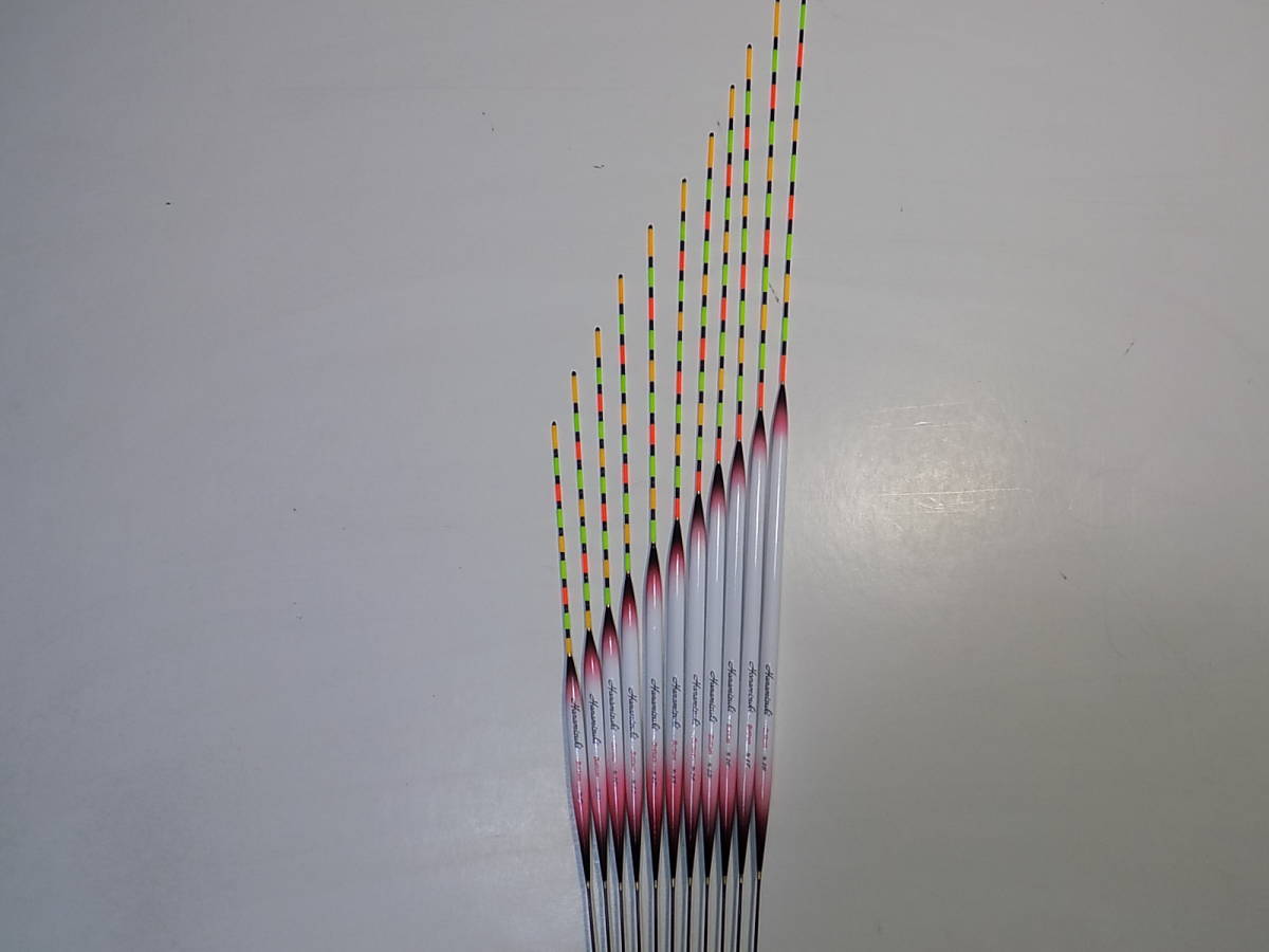 1ヘラ浮き　花水樹　萱浮き　野釣り用底パイプトップ　9号～18号の中からお好きなサイズを5本お選びください。