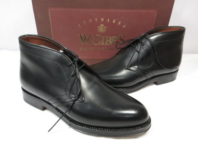 新作入荷，最新作 HH 品 ギブス W.Gibbs レザー チャッカブーツ 紳士靴 メンズ size40 ブラック 18MZA3820(24.5cm)｜売買されたオークション情報、yahooの商品情報をアーカイブ公開 - オークファン 24.5cm