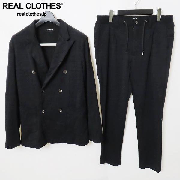 ☆1PIU1UGUALE3 RELAX/ウノピュウノウグァーレトレ リラックス ダブルジャケット/パンツ セットアップ XXL /080