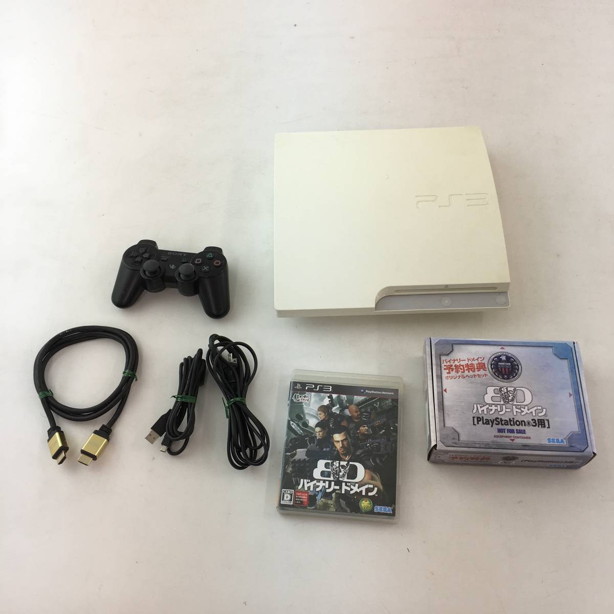 1円～】Sony PlayStation3 本体(CECH-3000A) + バイナリドメイン