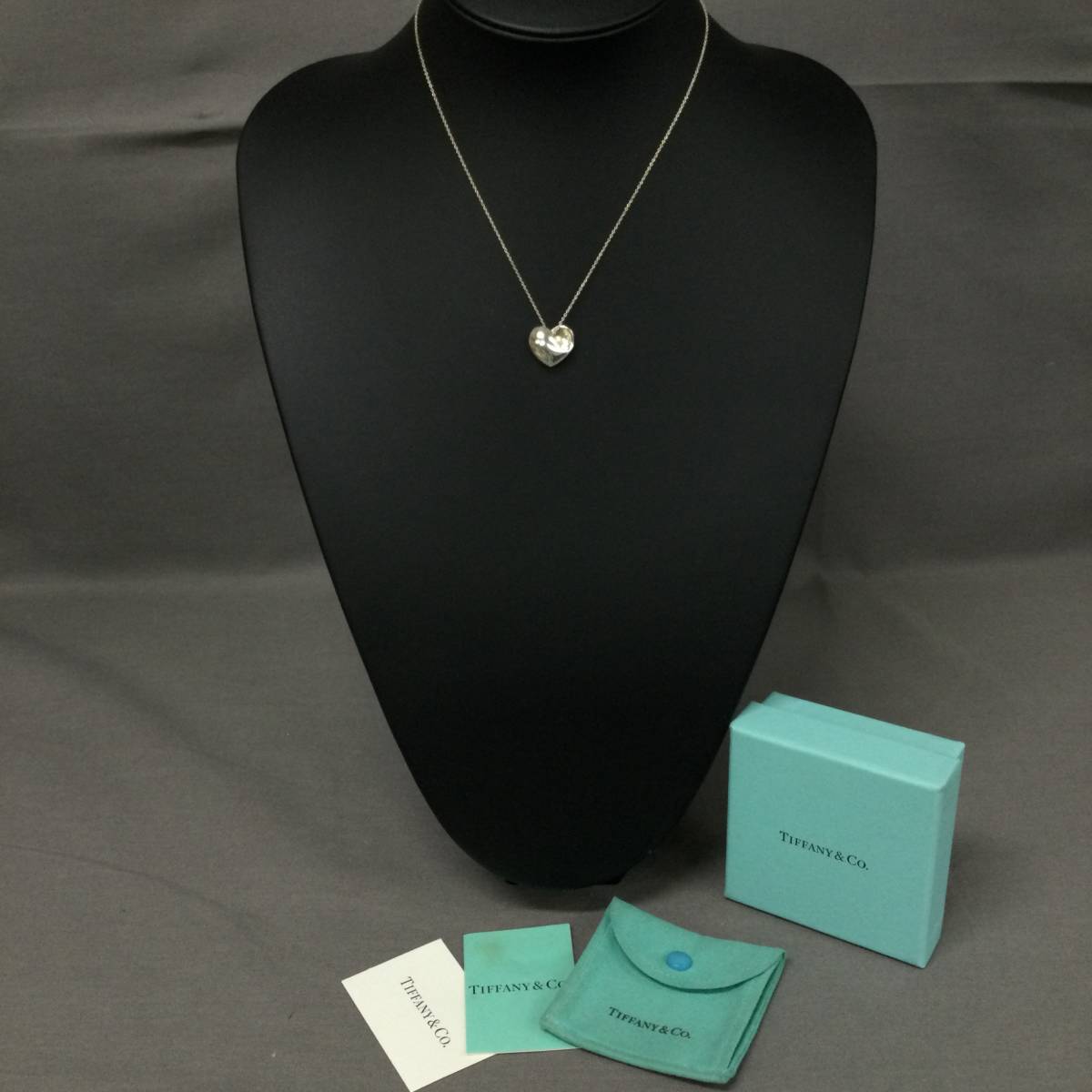 051102　248777　TIFFANY&Co.　ティファニー　ネックレス　ペンダント　首飾り　925刻印あり　ハートモチーフ　箱付き　