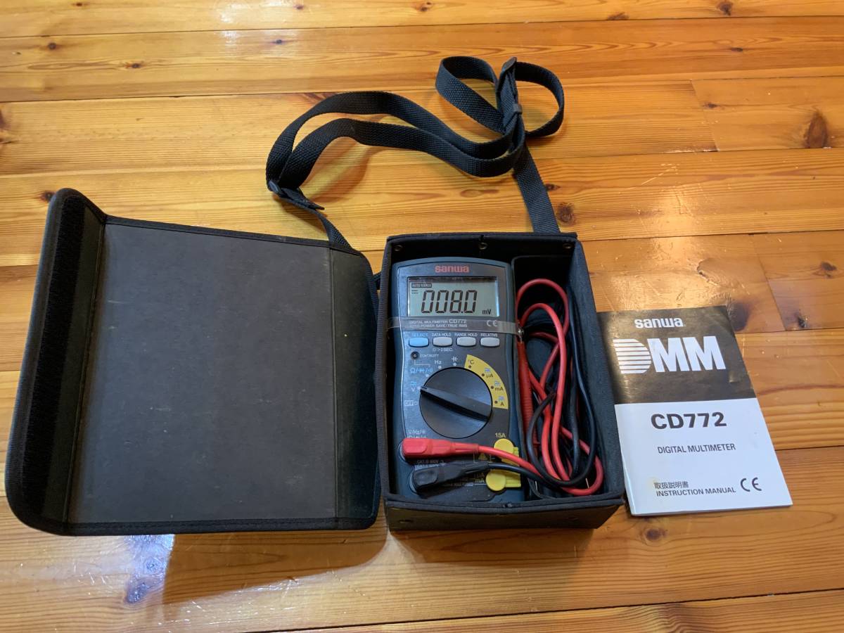 sanwa DIGITAL MULTIMETER CD772 三和電気計器 サンワ デジタル マルチメーター　作動確認品