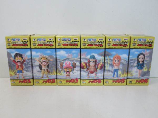 ワンピース ワールドコレクタブルフィギュア 鉄の海賊!!フランキー将軍 全6種セット WCF ワーコレ コンプ ナミ ロビン 新品未開封