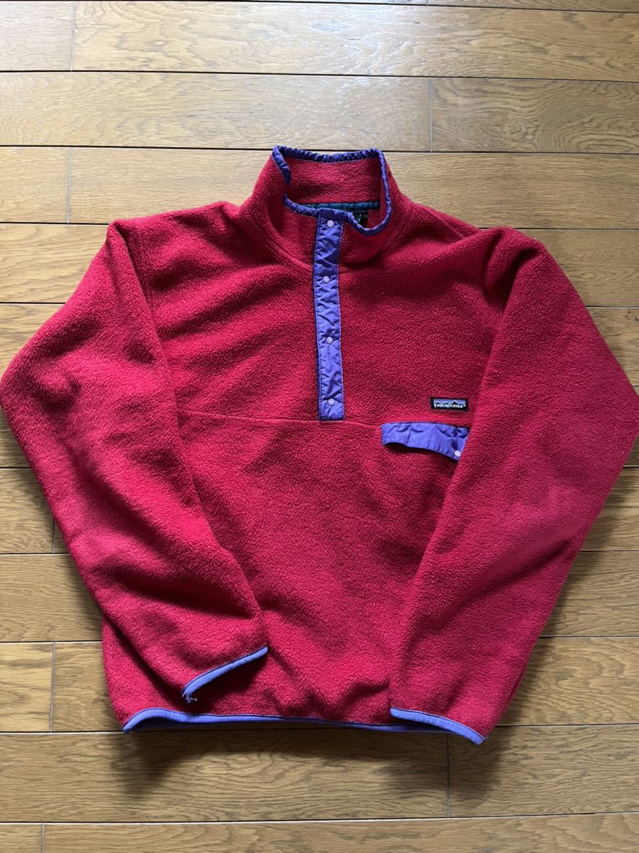 パタゴニア Patagonia ビンテージスナップ T フリース snap T プルオーバー80s old 古着　Lサイズ　made in USA 
